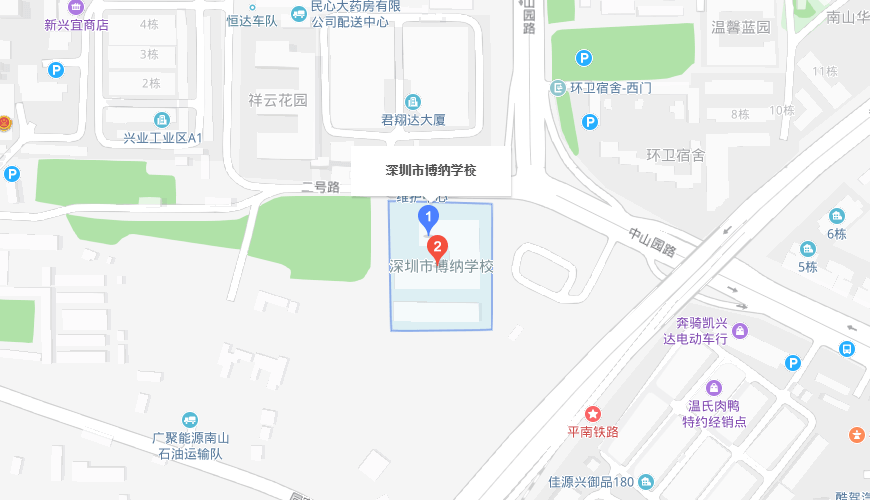 深圳博納國際學(xué)校地圖圖片