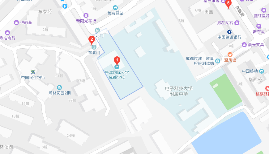 牛津国际公学成都学校地图图片