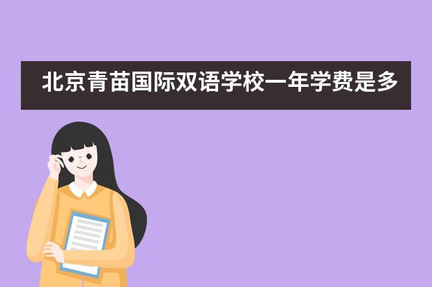 北京青苗国际双语学校一年学费是多少钱？