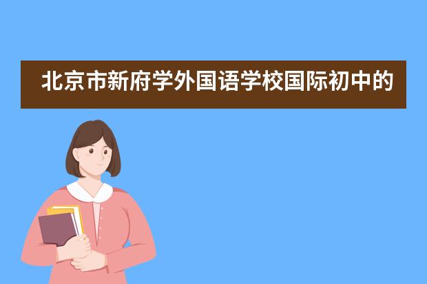 北京市新府学外国语学校国际初中的招生情况