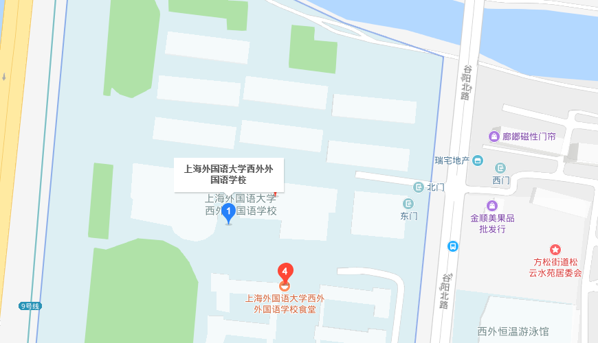 上海外国语大学西外外国语学校地图图片
