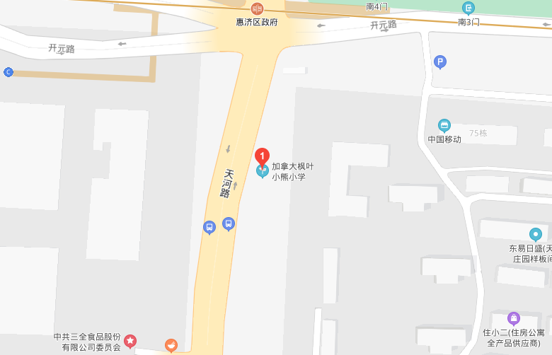 加拿大枫叶小熊学校地图图片