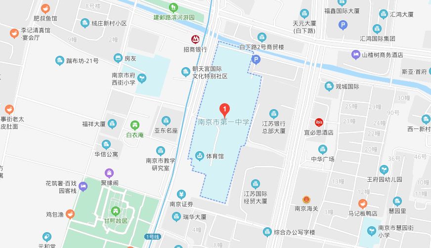 南京市第一中学国际部地图图片