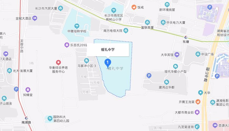 长沙雅礼中学国际部地图图片