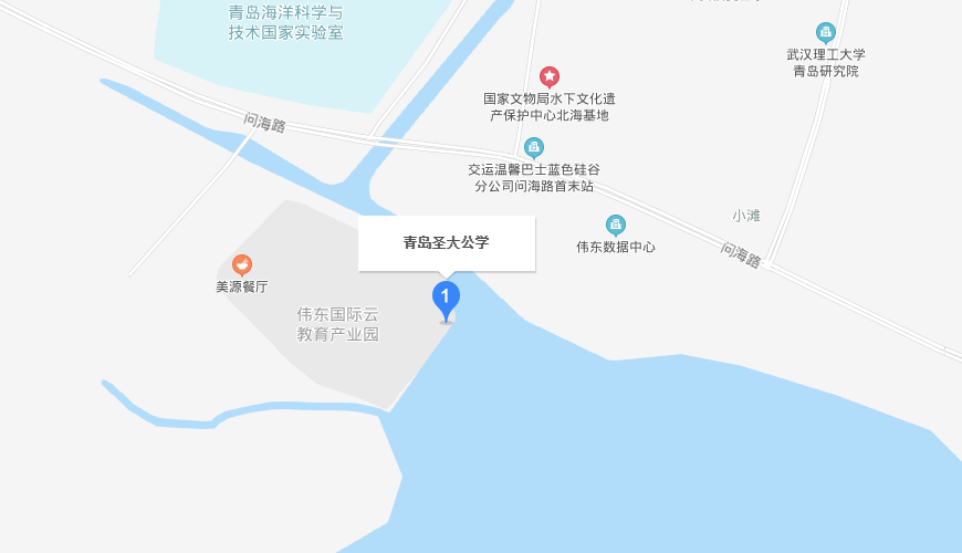 青岛圣大公学地图图片