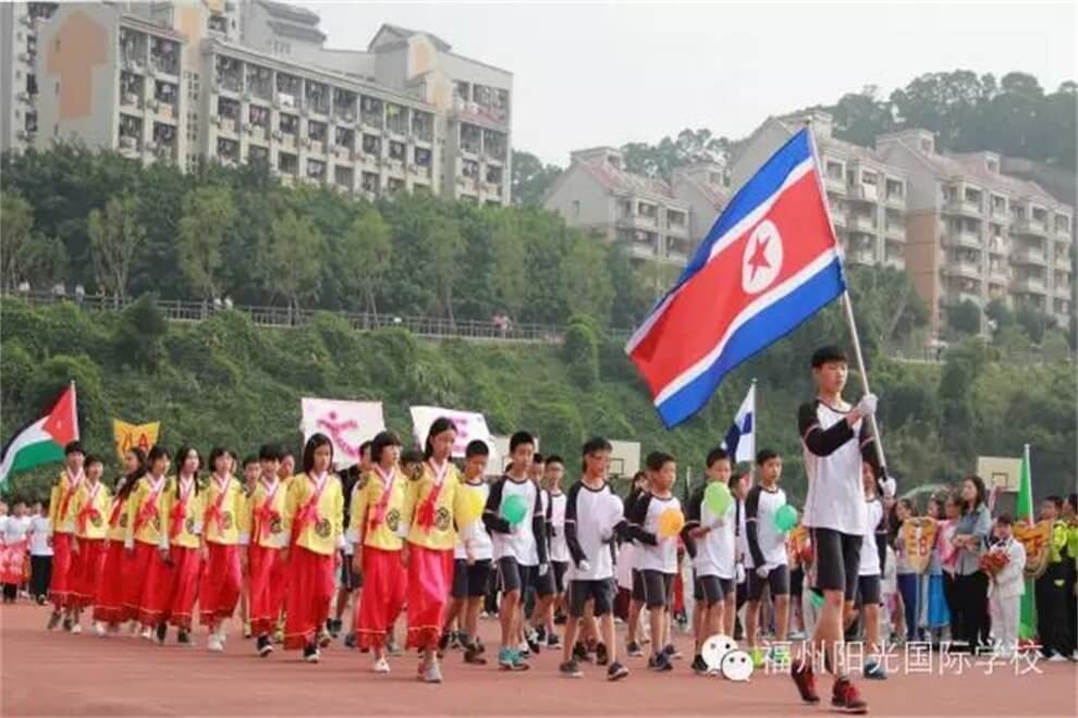 福州阳光国际学校国际部创意“校园奥运会”开幕图集01