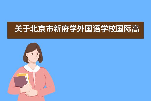 关于北京市新府学外国语学校国际高中的相关招生信息