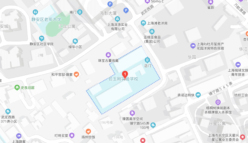 包玉刚实验学校地图图片