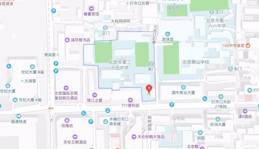 北京市第二十五中学国际部地图图片