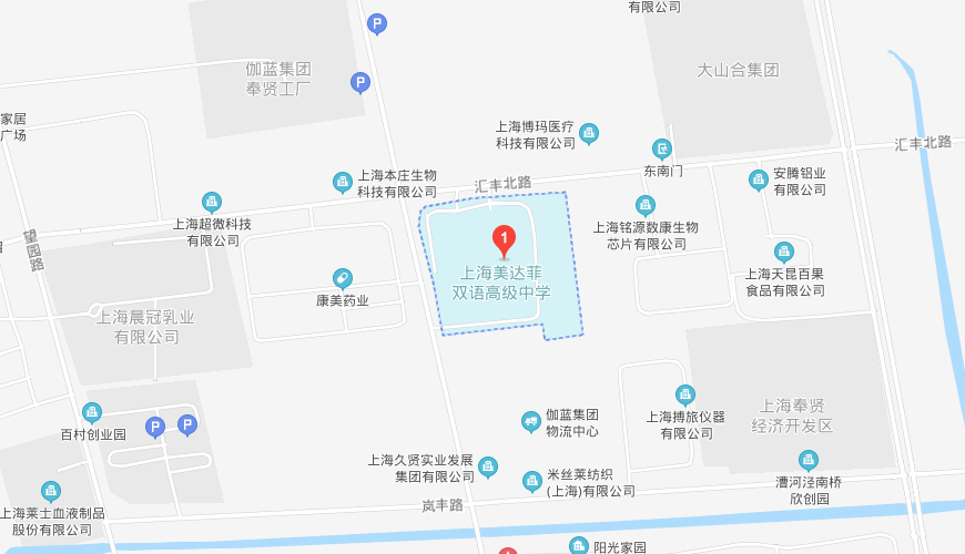 上海美达菲学校地图图片