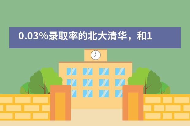 0.03%录取率的北大清华，和100%的世界TOP100，你是哪一类家长？——碧桂园十里银滩学校