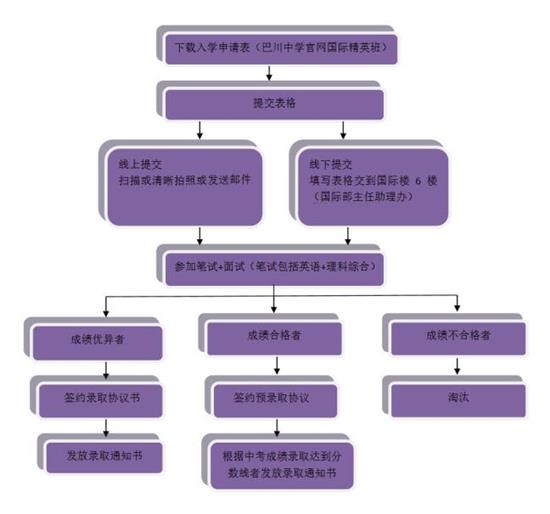 巴川中学国际部赵恒流程图片