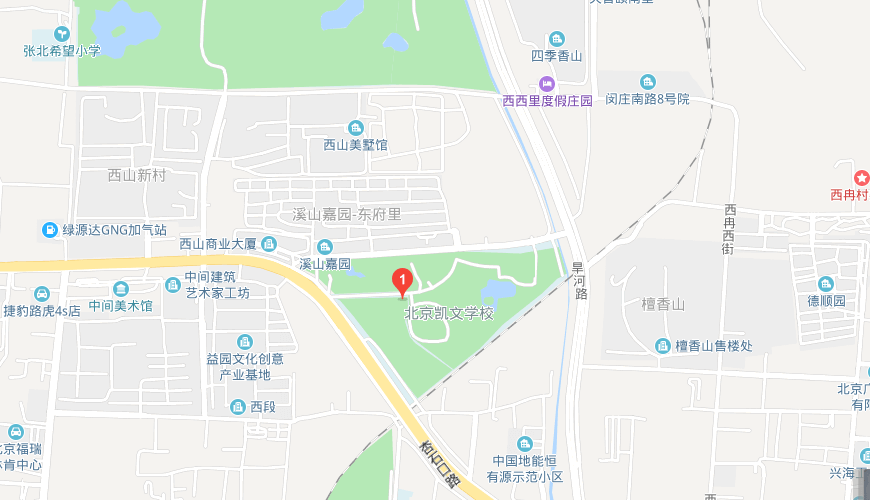 北京海淀凯文学校地图图片