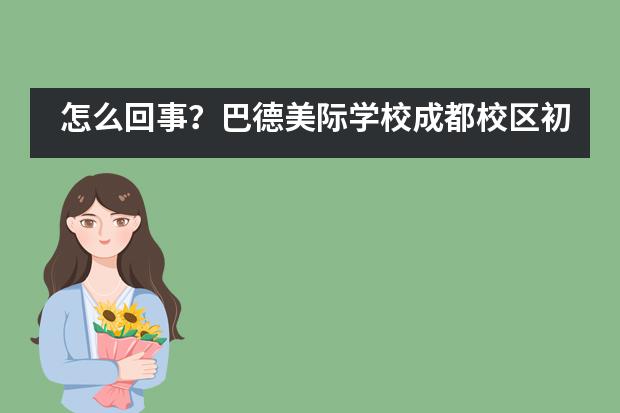 怎么回事？巴德美际学校成都校区初中数学课、英语课教室空无一人！