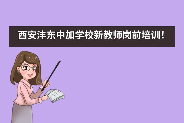 西安沣东中加学校新教师岗前培训！