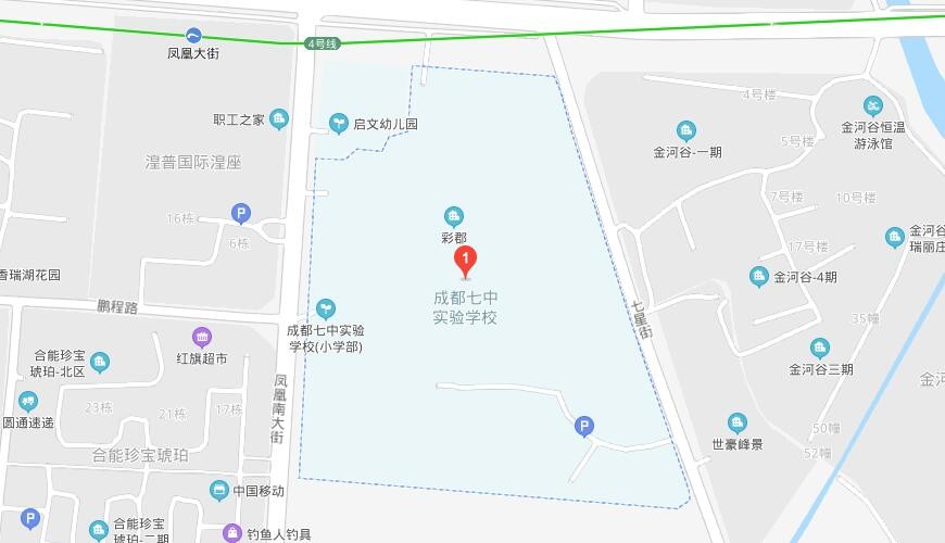 成都七中实验学校国际部地图图片