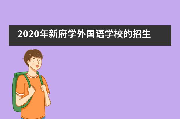 2020年新府学外国语学校的招生政策是怎样的？