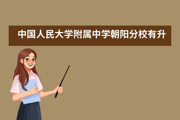 中国人民大学附属中学朝阳分校有升学指导服务吗？