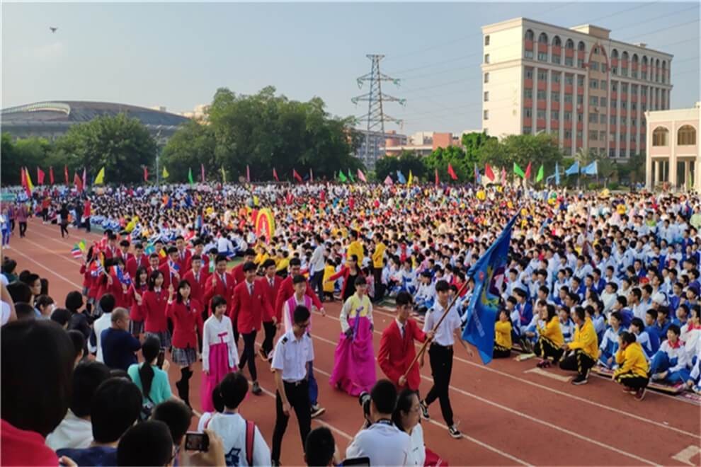 湛江一中培才学校国际部体育节开幕式图集