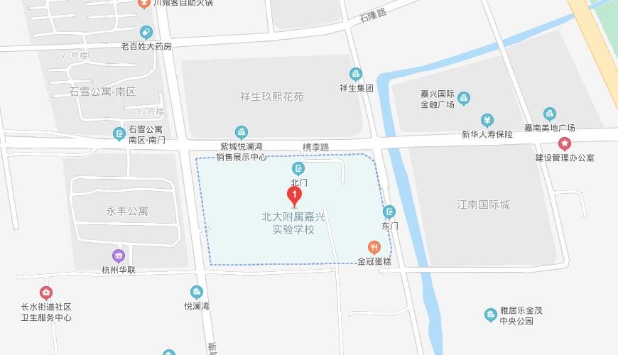 北大附屬嘉興實(shí)驗(yàn)學(xué)校地圖圖片