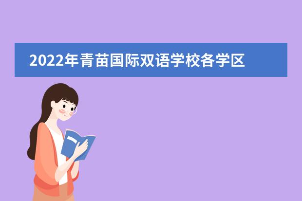 2022年青苗国际双语学校各学区的招生情况和费用