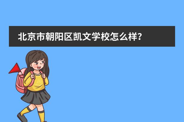 北京市朝阳区凯文学校怎么样？