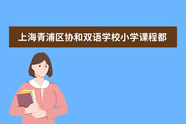 上海青浦区协和双语学校小学课程都有哪些特色呢?