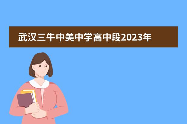 武汉三牛中美中学高中段2023年春季招生（国内高考方向）