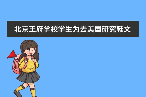 北京王府學(xué)校學(xué)生為去美國(guó)研究鞋文化，讀英文原版書把雅思從4.5提升至6.5