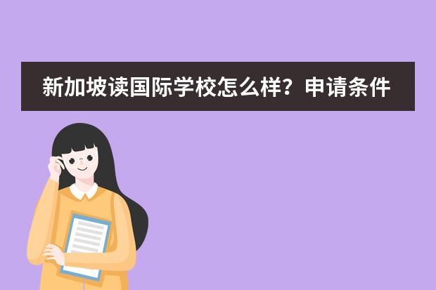 新加坡讀國際學校怎么樣？申請條件容易滿足嗎？圖片
