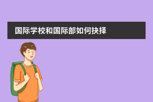 國(guó)際學(xué)校和國(guó)際部如何抉擇圖片