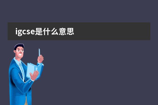igcse是什么意思圖片