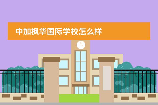 中加楓華國際學(xué)校怎么樣圖片