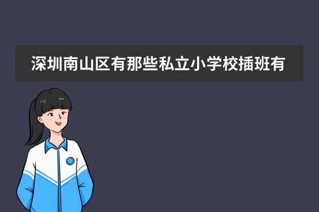 深圳南山区有那些私立小学校插班有名额（深圳春蕾小学插班生招生条件）图片