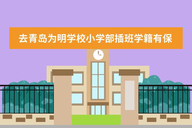 去青島為明學(xué)校小學(xué)部插班學(xué)籍有保證嗎?圖片
