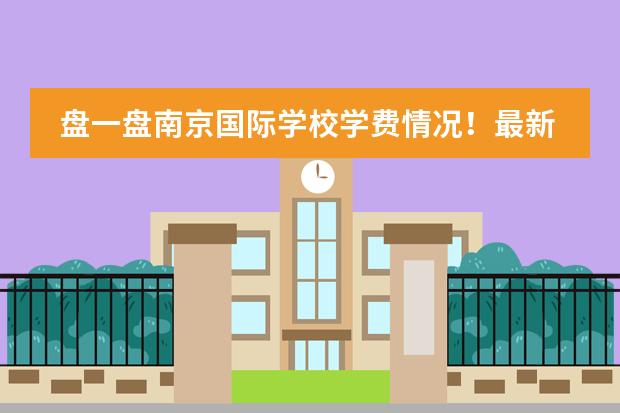 盘一盘南京国际学校学费情况！最新揭秘！图片