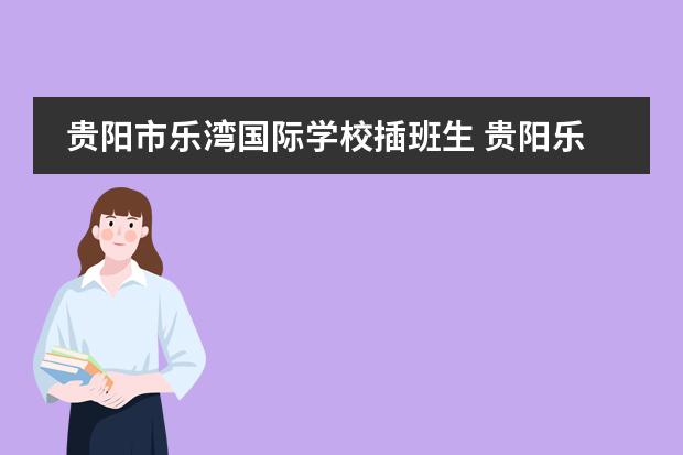 貴陽市樂灣國際學(xué)校插班生 貴陽樂灣國際學(xué)校高中錄取線圖片