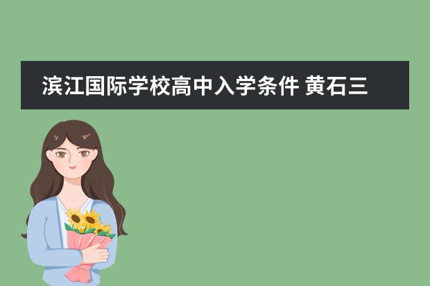 滨江国际学校高中入学条件 黄石三中录取分数线图片