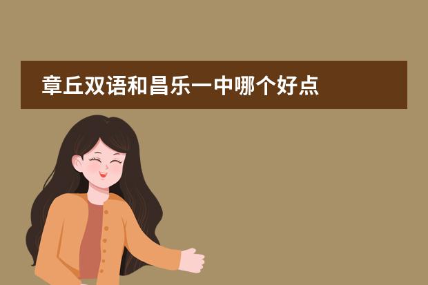章丘雙語和昌樂一中哪個好點圖片