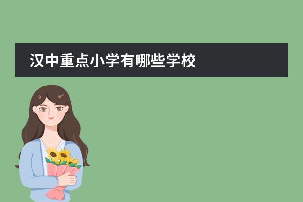 汉中重点小学有哪些学校图片