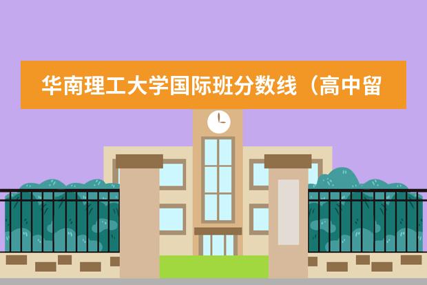 华南理工大学国际班分数线（高中留学生可以回国上大学么？）图片