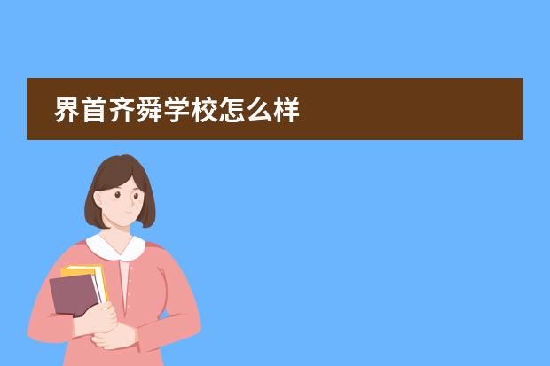 界首齐舜学校怎么样图片