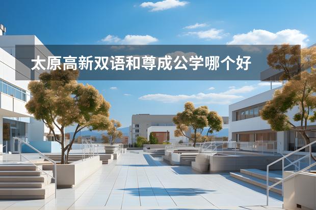 太原高新雙語和尊成公學哪個好圖片