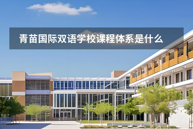 青苗国际双语学校课程体系是什么