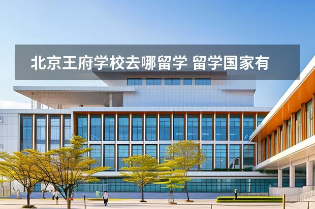 北京王府学校去哪留学 留学国家有哪些