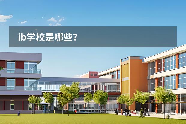 ib學(xué)校是哪些？圖片