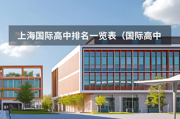 上海國際高中排名一覽表（國際高中排名最新）圖片