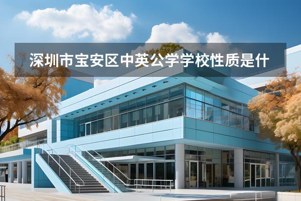 深圳市寶安區(qū)中英公學學校性質是什么（招生階段介紹）