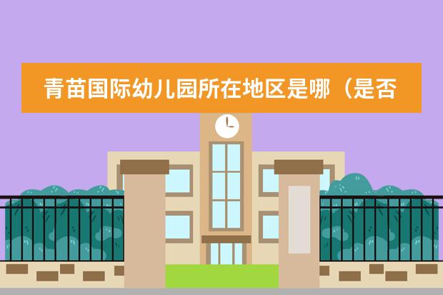 青苗國際幼兒園所在地區(qū)是哪（是否接收中國籍學生）