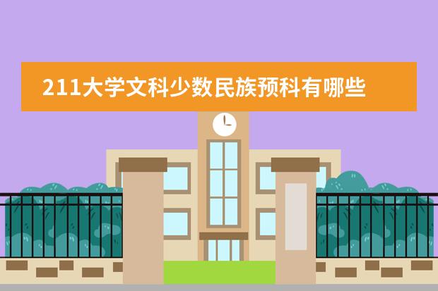 211大學文科少數(shù)民族預科有哪些圖片